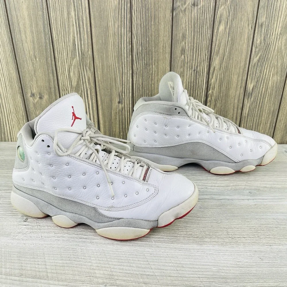 Nike Air Jordan 13 Retro Wolf Grey Men's Size 11, 414571-160 Sneakers No Insoles